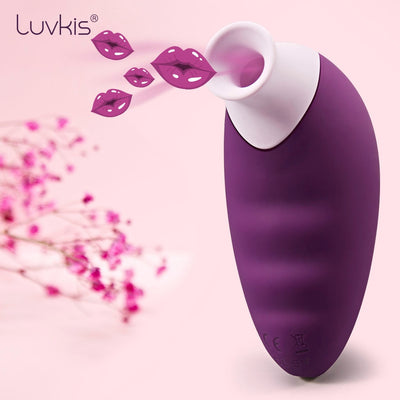 Luvkis Oral Clitoris Sex Vibrator For Female Nipple Clap Lick Couple Massager 7 Mode Tongue Lick Vibrate Adult Sex Toy Good USB - goldylify.com