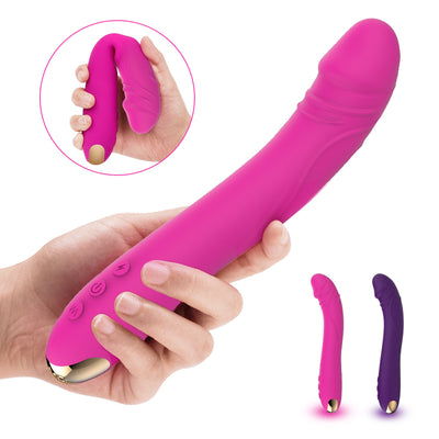FLXUR 10 modes real dildo Vibrator for Women Soft Female Vagina Clitoris Stimulator Massager Masturbator Sex Products for Adults - goldylify.com