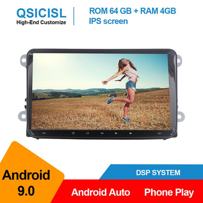 Android 9.0 universal car radio multimedia player for Volkswagen Polo Golf Passat Tiguan 2 din IPS 9" car gps navigation stereo - goldylify.com