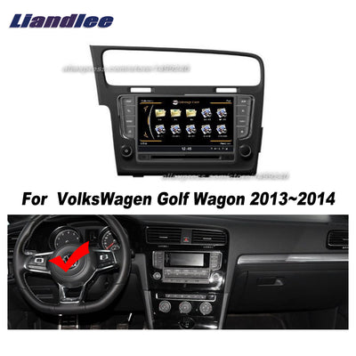 Liandlee For VolksWagen Golf / Wagon 2013~2014 Car Android Radio CD DVD Player GPS NAVI Maps HD Touch Stereo Media TV Multimedia - goldylify.com