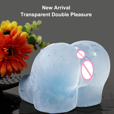 Soft Transparent silicone Sex Dolls Male Masturbator 3D Realistic Anal and Vagina Pussy Masturbation Cup Adult Sex Toys for Men - goldylify.com
