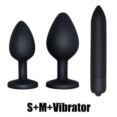 Soft Silicone Anal Butt Plug Prostate Massager Adult Gay Products Anal Plug Mini Erotic Bullet Vibrator Sex Toys for Men Women - goldylify.com