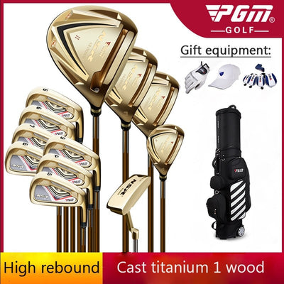 Send Hat! Golf Clubs Complete Sports Golf Equipment Men's Professional Right Hand Poles High Rebound Casting Titanium 1/3/5 Wood - goldylify.com